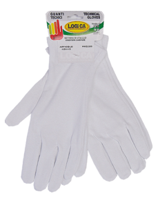 KIT.2 PAIA GUANTI IN COT.BIANCHI C/BLIS.