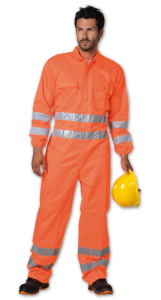 TUTA INTERA COTTON/POLY ARANCIO HV