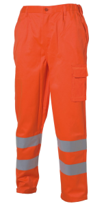 PANTALONE FUSTAGNO HV ARANCIO C/TASCONE