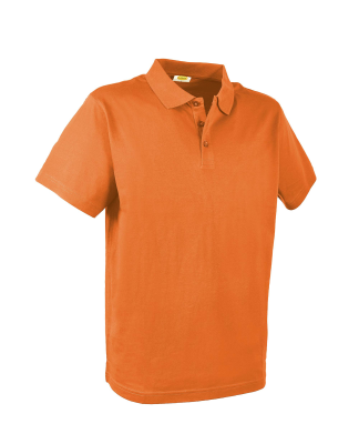 POLO JERSEY 100%COT.165 GR.ARANCIO