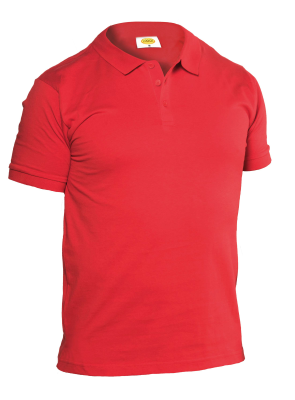 POLO JERSEY 100%COT.165 GR. ROSSO