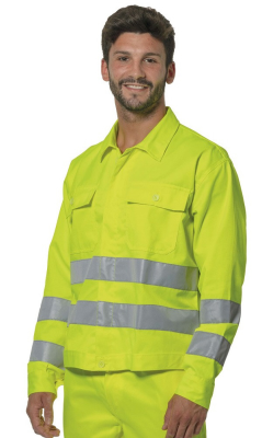 GIUBBINO COTTON/POLY GIALLO HV
