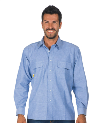 CAMICIA COTONE M/L CHAMBRAY S/SPALL.GS