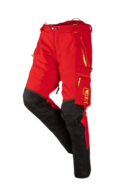 PANTALONE ANTITAGLIO CL.1 ROSSO/NERO 1XRP