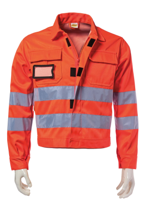 GIUBBINO FUSTAGNO ARANCIO C/BANDE