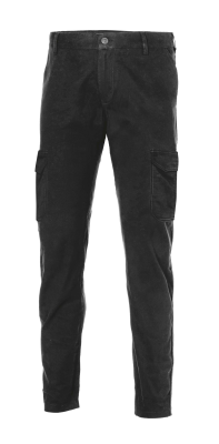 PANTALONE 98%COTONE 2% LYCRA NERO C/TASCONI