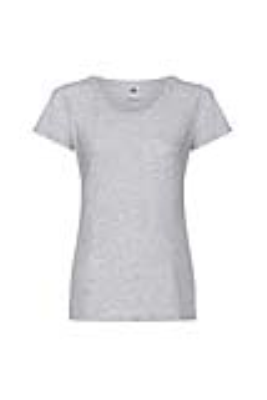 T-SHIRT DONNA GIROCOLLO 135 GR COTONE GRIGIA
