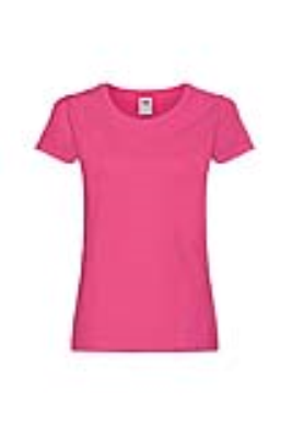 T-SHIRT DONNA GIROCOLLO 135 GR COTONE FUCSIA