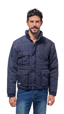 BOMBER POLY/COT.MAN/STAC.BLU