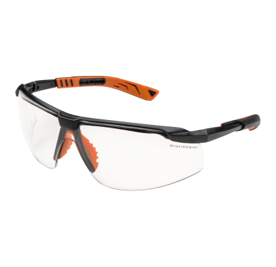 OCCHIALE NERO LENTE PC CLEAR AS UV400