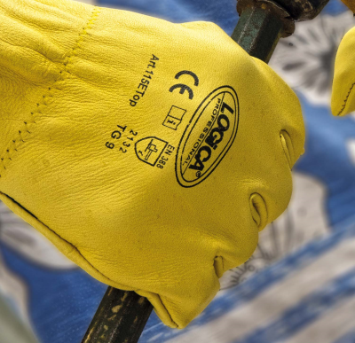 GUANTO FIORE GIALLO EXTRA ORL.CE