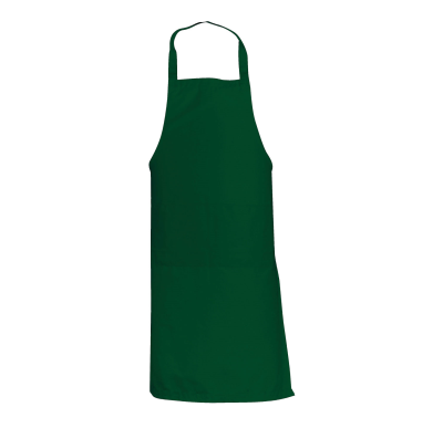GREMBIULE VERDE CLASSICO DUE TASCHE FRON