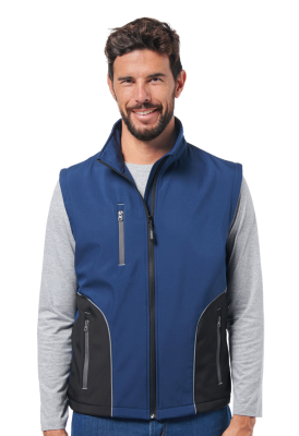 GILET SOFTSHELL BLU