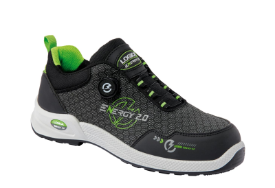 SCARPA BASSA TESSUTO NERO/VERDE S3S FO SR