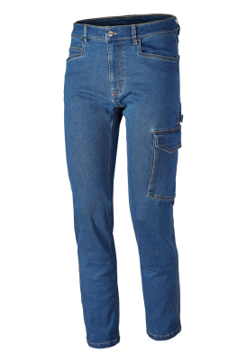 PANT.JEANS STRETCH BLU C/TASCA