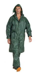 GIACCA LUNGA IMPERMEAB. VERDE NYLON
