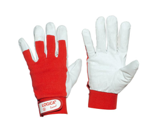 GUANTO FIORE ROSSO D/TELA CON STRAP