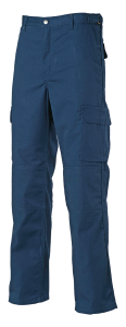PANTALONE POLY/COTONE BLU CON TASCONI