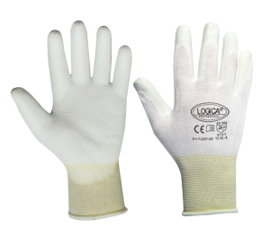 GUANTI NYLON BIANCO POLSO MAGLIA
