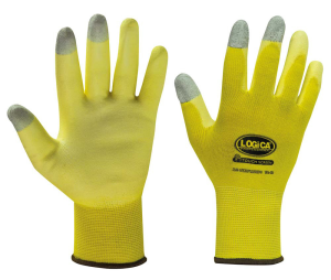 GUANTO NYLON GIALLO SPALM.PU DITA TOUCH
