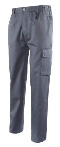 PANTALONE COTONE GRIGIO C/TASCONE