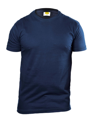 T-SHIRT M/C COTONE TOP 100% BLU