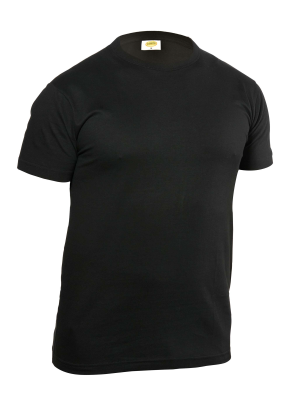 T-SHIRT M/C COTONE TOP 100% NERO