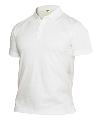 POLO JERSEY 100%COT.165 GR. BIANCO