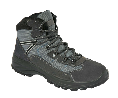 SCARPA ALTA TREKKING PELLE SCAMOSCIATA GRIGIA