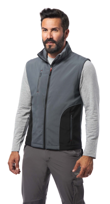 GILET SOFTSHELL GRIGIO SCURO