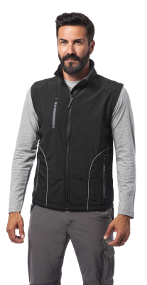 GILET SOFTSHELL NERO