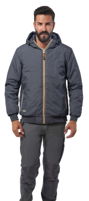 GIUBBINO IN NYLON GRIGIO SCURO