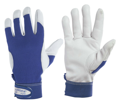 GUANTO FIORE BLU D/MAGLIA CON STRAP