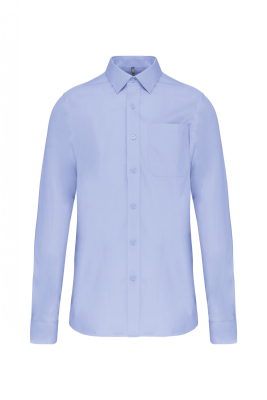 CAMICIA UOMO AZZURRO MANICA LUNGA