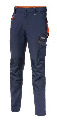 PANT.STRETCH BLU/ARANCIO 140 GR.C/BOX