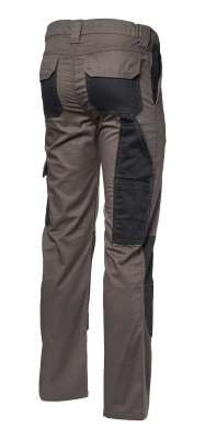 PANTALONE POLICOTONE GRIGIO/NERO