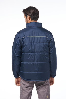 GIACCA NYLON BLU M/STACCABILI