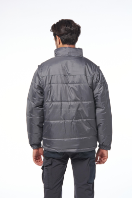 GIACCA NYLON GRIGIO M/STACCABILI