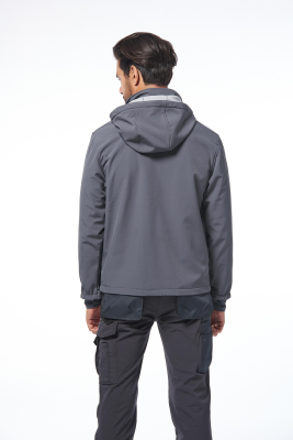 SOFT-SHELL GRIGIO/GRIGIO C/CAPP.STACCABILE - 1 - PZ