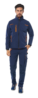 GIUBBINO STRETCH BLU/ARANCIO 140GR.C/BOX