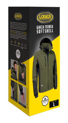 SOFT-SHELL VERDE C/CAPPUCCIO STACCABILE