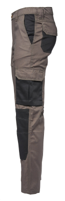 PANTALONE POLICOTONE GRIGIO/NERO