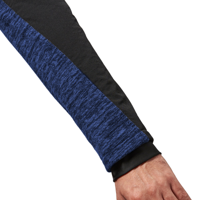 MICROPYLE STRETCH ZIP LUNGA BLU