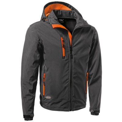SOFT-SHELL GRIGIO/ARANCIO C/CAPP.STACCABILE