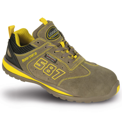 SCARPA BASSA  SCAMOSCIATA BEIGE S1P SRA
