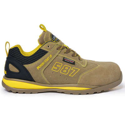 SCARPA BASSA  SCAMOSCIATA BEIGE S1P SRA