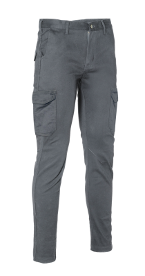 PANT.INVERNALE 98%COTONE 2% LYCRA GRIGIO
