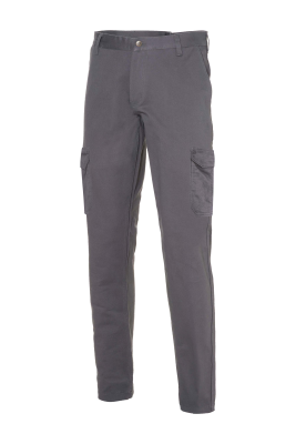 PANTALONE 98%COTONE 2% LYCRA GRIGIO C/TASCONI