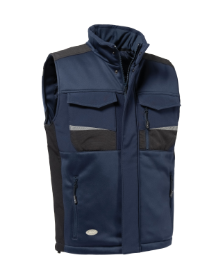 GILET SOFTSHELL BLU IMBOTTITO
