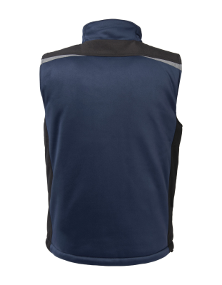 GILET SOFTSHELL BLU IMBOTTITO